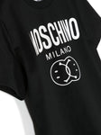Ropa para niños -  camiseta negra con logo estampado MOSCHINO