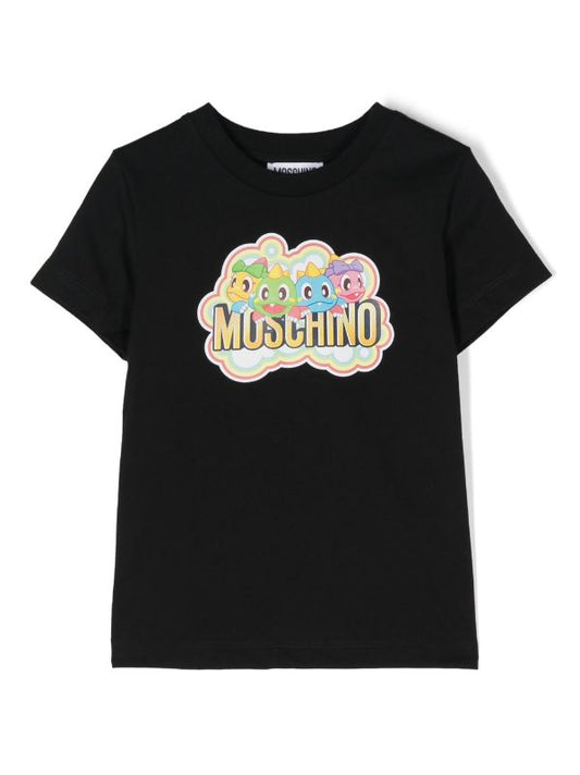 Childrenswear - black t-shirt with Teddy Bear print by MOSCHINO