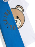 Ropa para niños -  camiseta de color blanco/azul con estampado Teddy Bear  MOSCHINO