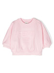Pink sweatshirt with logo print Fendi Kids