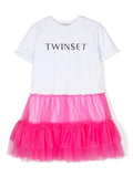 White dress for girls by the brand TWINSET