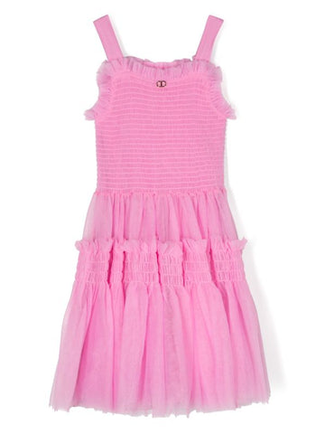 Vestido de color rosa para niñas de la marca TWINSET