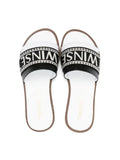 Sandalias planas con logo bordado  de la marca TWINSET