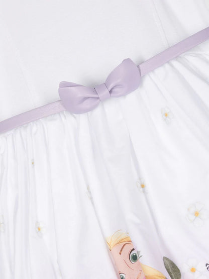 Floral motif dress for the girl from the brand MONNALISA