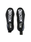 Black sneakers from the Moschino brand