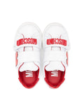 Sneakers with heart and  hook-and-loop fastening Moschino