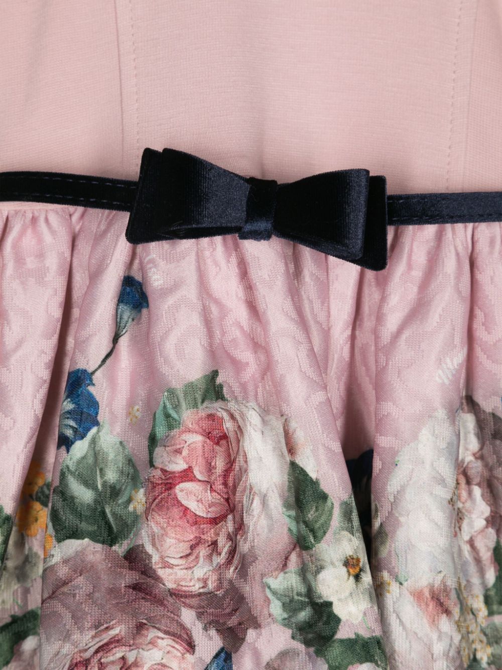 Ropa para niños - vestido con manga larga y lazo MONNALISA