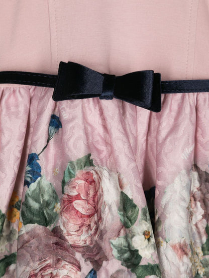 Ropa para niños - vestido con manga larga y lazo MONNALISA