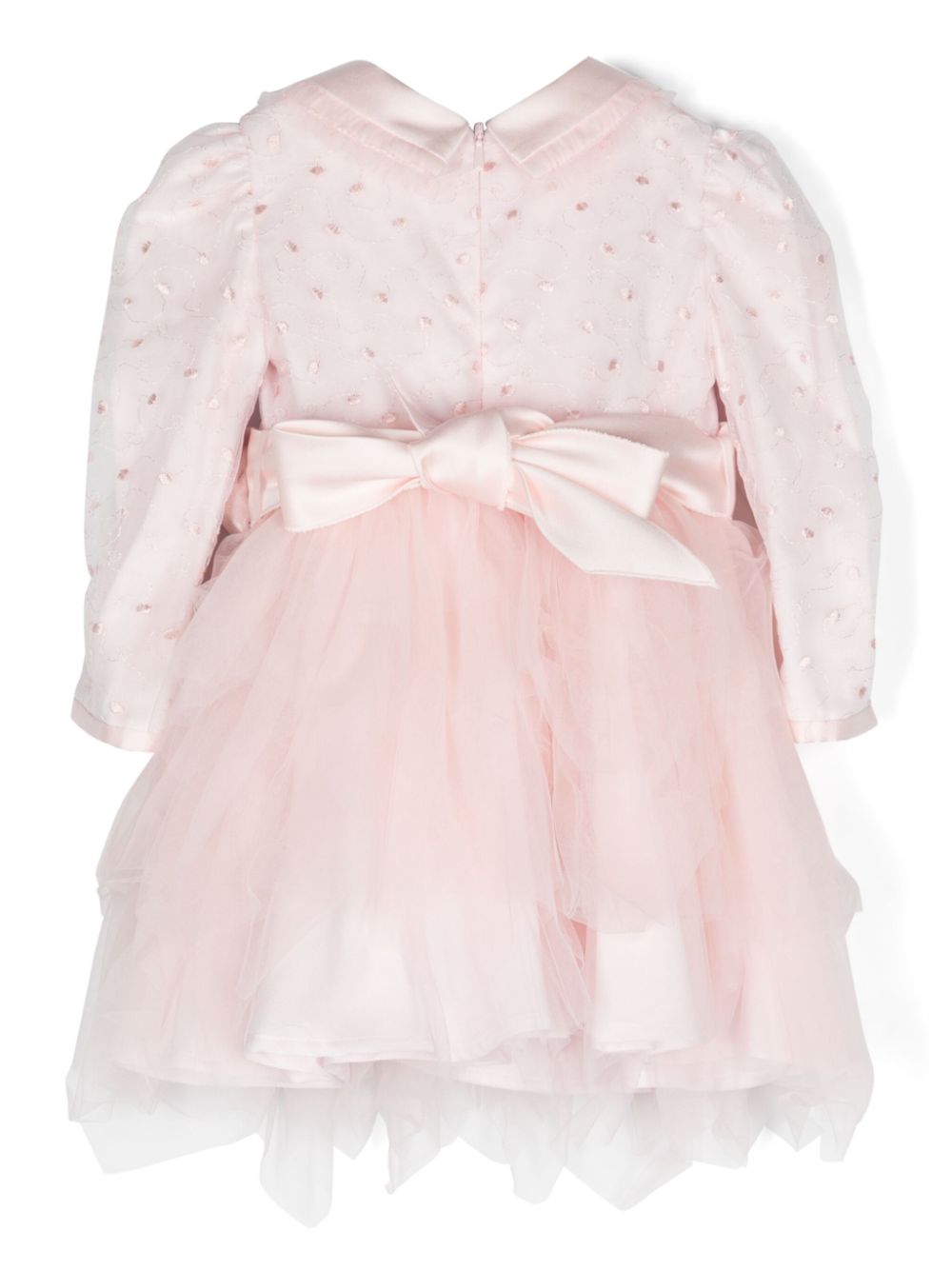 Vestido rosa con cinturón de la marca Monnalisa