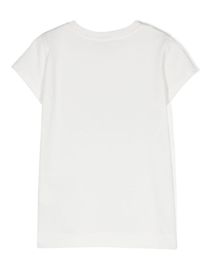 Camiseta con moño estampado de la marca Monnalisa