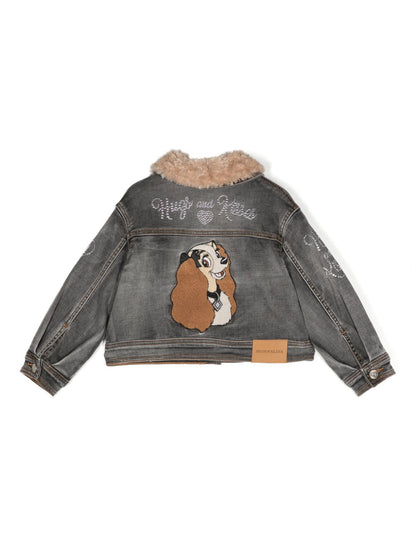 Chaqueta de mezclilla capitonada con parche Lady de MONNALISA x Disney