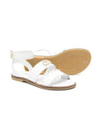 White sandals with crossed straps TWINSET