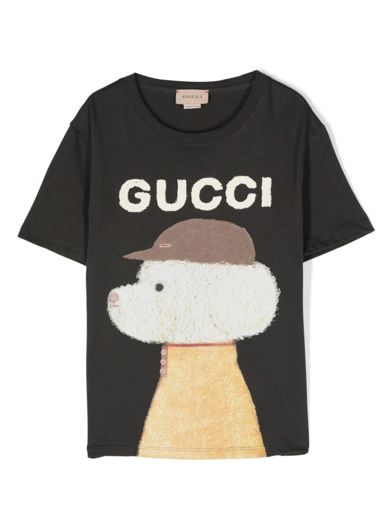 T shirt printed with GUCCI logo of the brand Gucci kids Modini Shop Espana