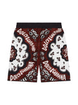 Shorts con estampado de bandana de Dolce & Gabbana