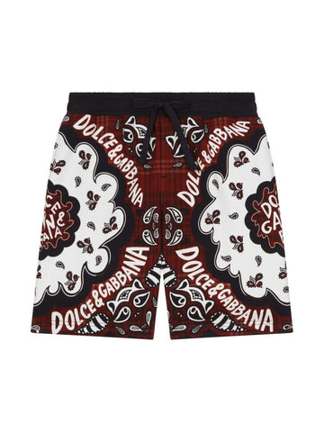 Shorts con estampado de bandana de Dolce & Gabbana