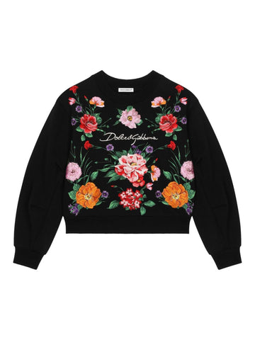 Sudadera con detalle floral de la marca Dolce & Gabbana