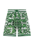 Dolce & Gabbana Kids Mayolica Print Bermuda Shorts