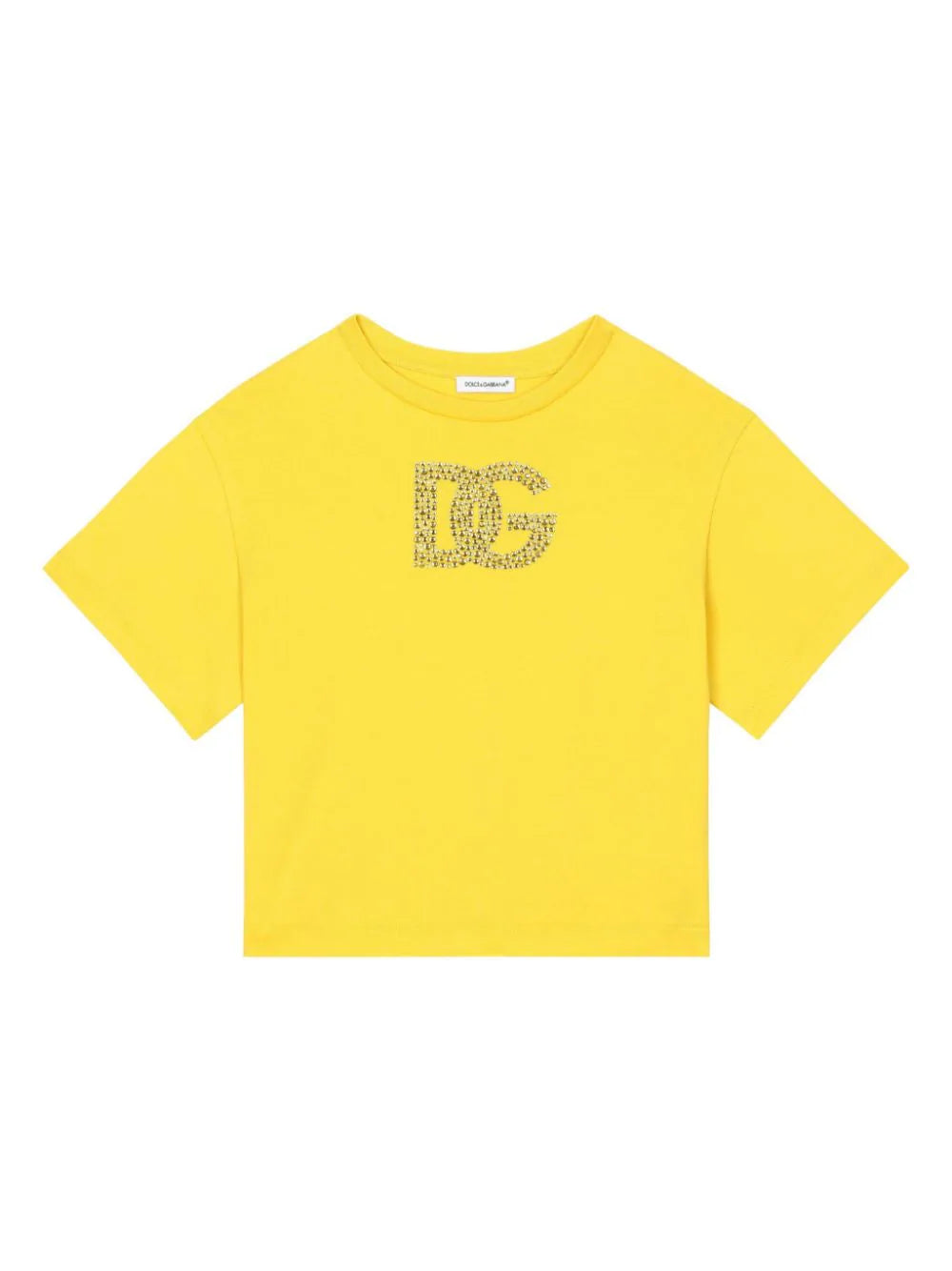 Camiseta de algódon con logo Dolce & Gabbana Kids para niña