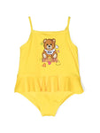 Ropa para niños -  bañador niña amarillo con Teddy Bearde la marca MOSCHINO