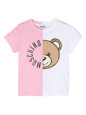Ropa para niñas -  camiseta rosa  con motivo de Teddy Bear  de la marca MOSCHINO