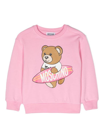 Ropa para niños -  sudadera rosa estampado Teddy Bear  de la marca MOSCHINO