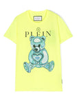 Camiseta  amarillo estampado con TEDDY BEAR de cristal Philipp Plein