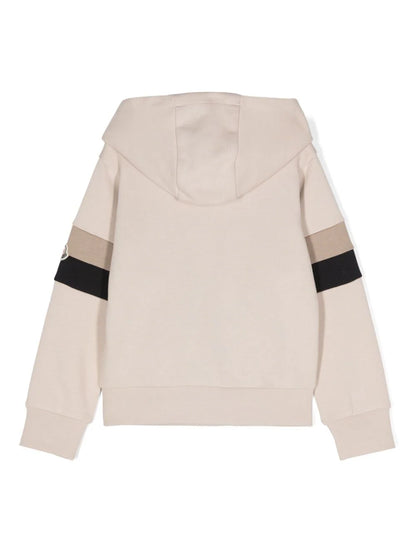 Sudadera con capucha y motivo de rugby de la marca MONCLER para niño