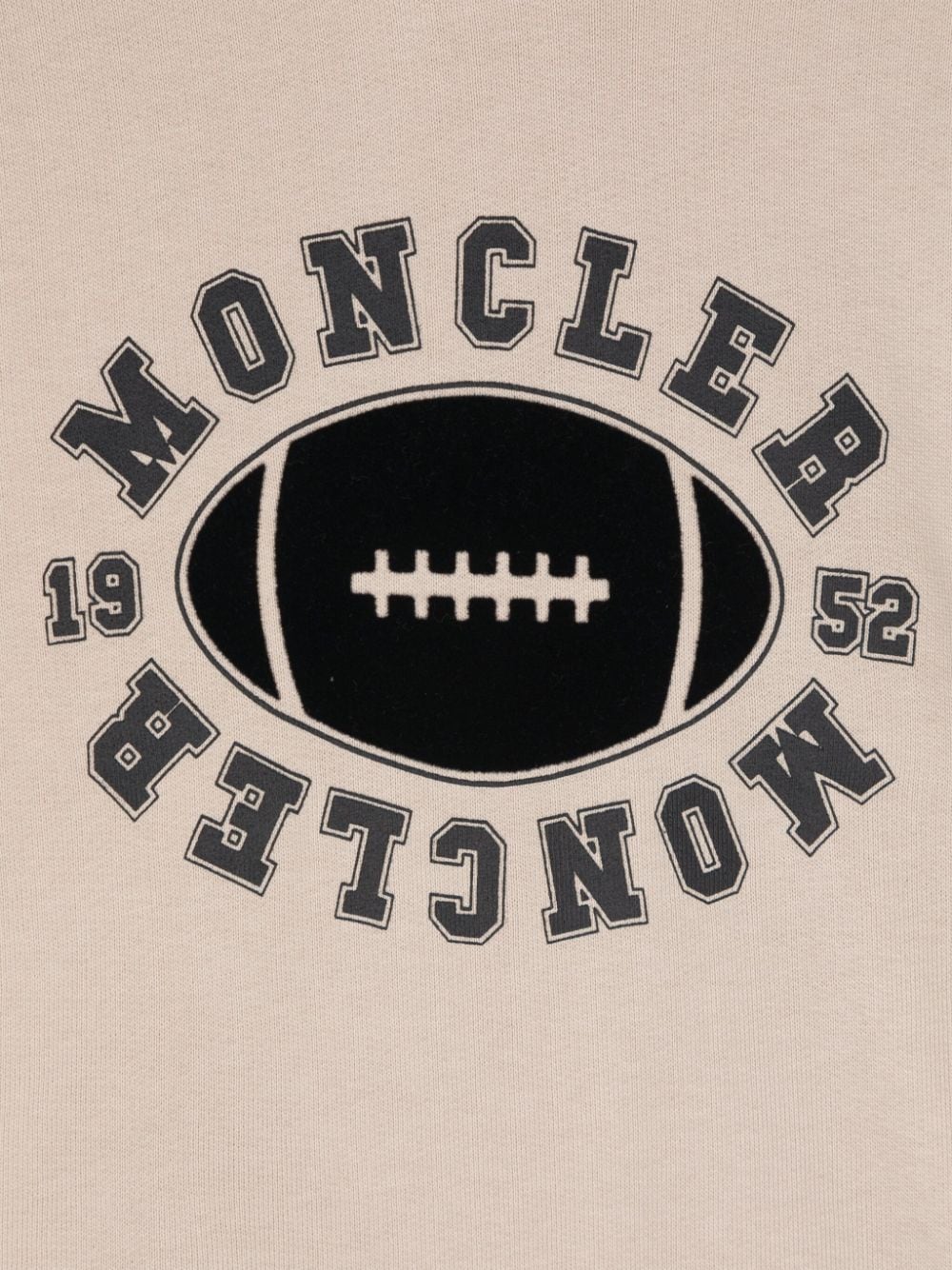 Sudadera con capucha y motivo de rugby de la marca MONCLER para niño