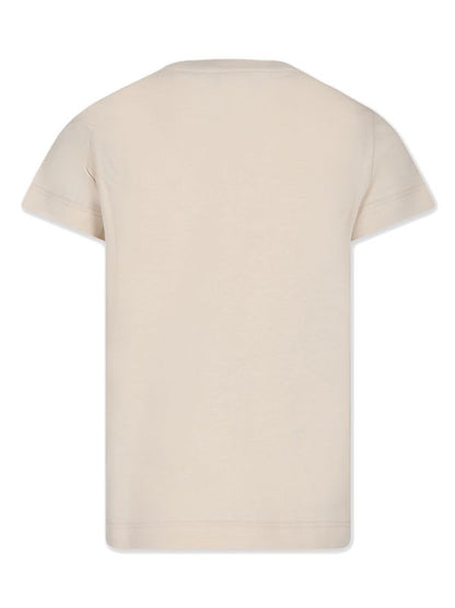Camiseta beige con estampado FENDI Kids para niño