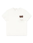 White T-shirt with logo print Fendi Kids