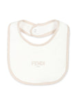 Set de pelele beige con logo Fendi estampado