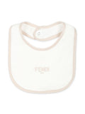 Set de pelele beige con logo Fendi estampado