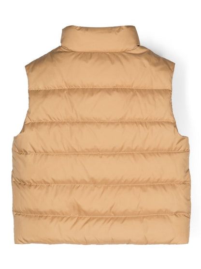 Chaleco acolchado beige Fendi Kids para niños