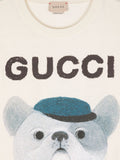 T-shirt printed with Gucci kids brand logo