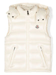 Chaleco acolchado con capucha y logo MONCLER