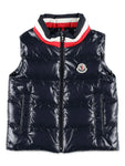 Chaleco para bebe azul marino  acolchado  de la marca MONCLER