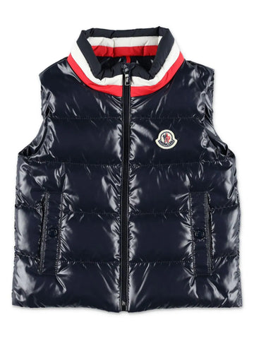 Chaleco para bebe azul marino  acolchado  de la marca MONCLER