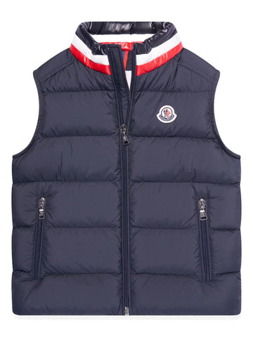 Navy blue quilted vest of the brand MONCLER