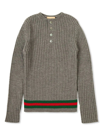 Signature Web Stripe sweater of the brand Gucci kids