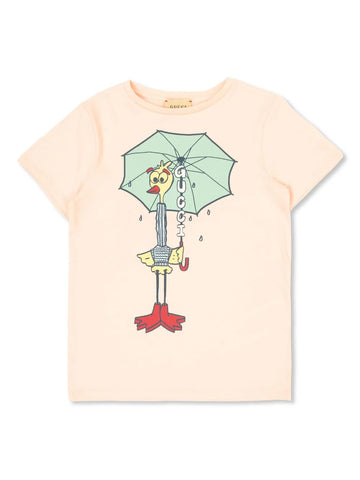 T-shirt printed with GUCCI logo of the brand Gucci kids