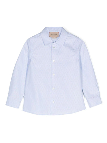 Shirt jaquard with logo print Gucci kids