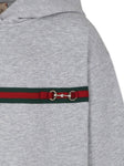 Web Horsebit hooded sweatshirt with hood by Gucci kids brand