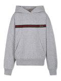 Web Horsebit hooded sweatshirt with hood by Gucci kids brand