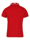 Gucci kids red polo shirt with logo print