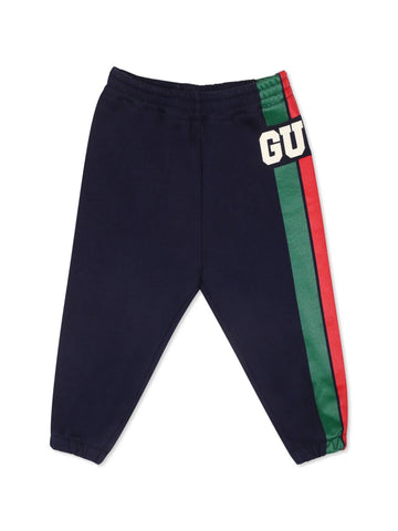 Pants with GUCCI logo print of the brand Gucci kids