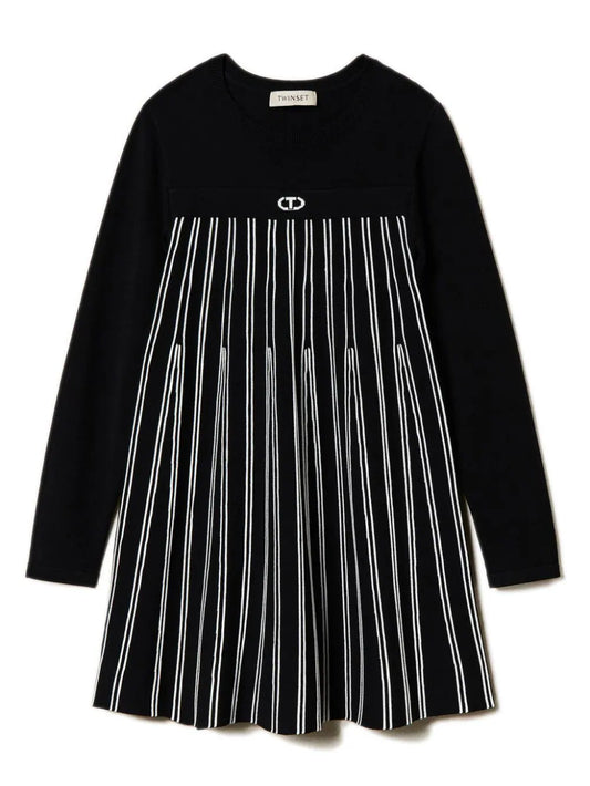 TWINSET striped knit dress