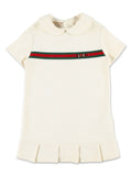 Vestido con tribanda Web de la marca Gucci kids