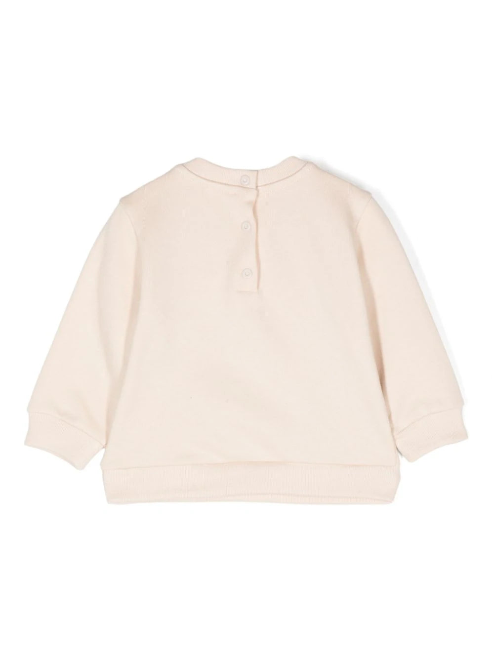 Sudadera con estampado gráfico beige Fendi Kids para bebe niña