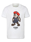 Camiseta para niña con estampado FENDI Kids