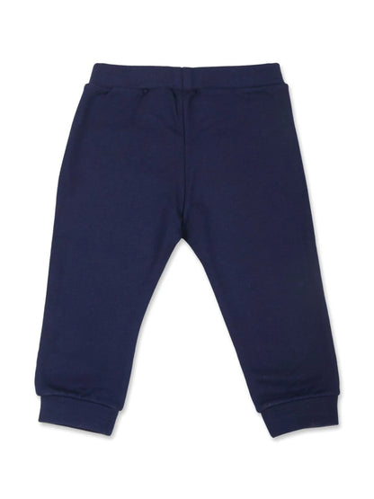 Pantalon de chándal azul con logo bordado Fendi para bebé niño